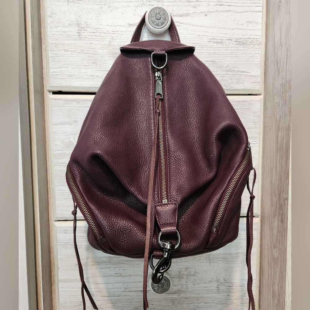 Rebecca Minkoff Burgundy Leather Backpack